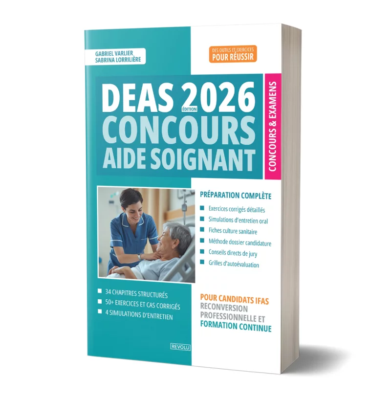 Concours Aide-Soignant DEAS 2026 par Gabriel Varlier – Sabrina Lorrilière - Éditions Revolu