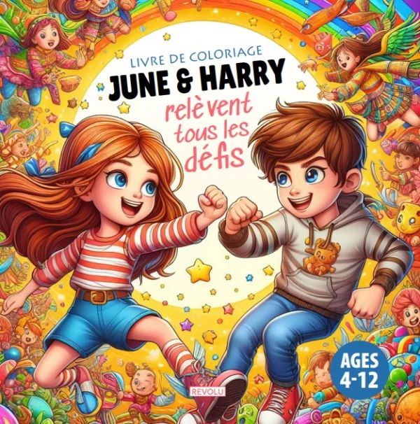 Livre de coloriage - June et Harry relèvent tous les défis