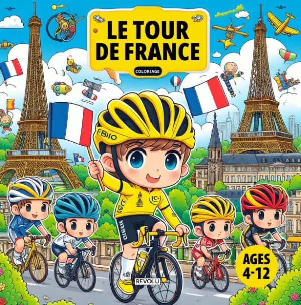 Livre de coloriage - Le tour de France
